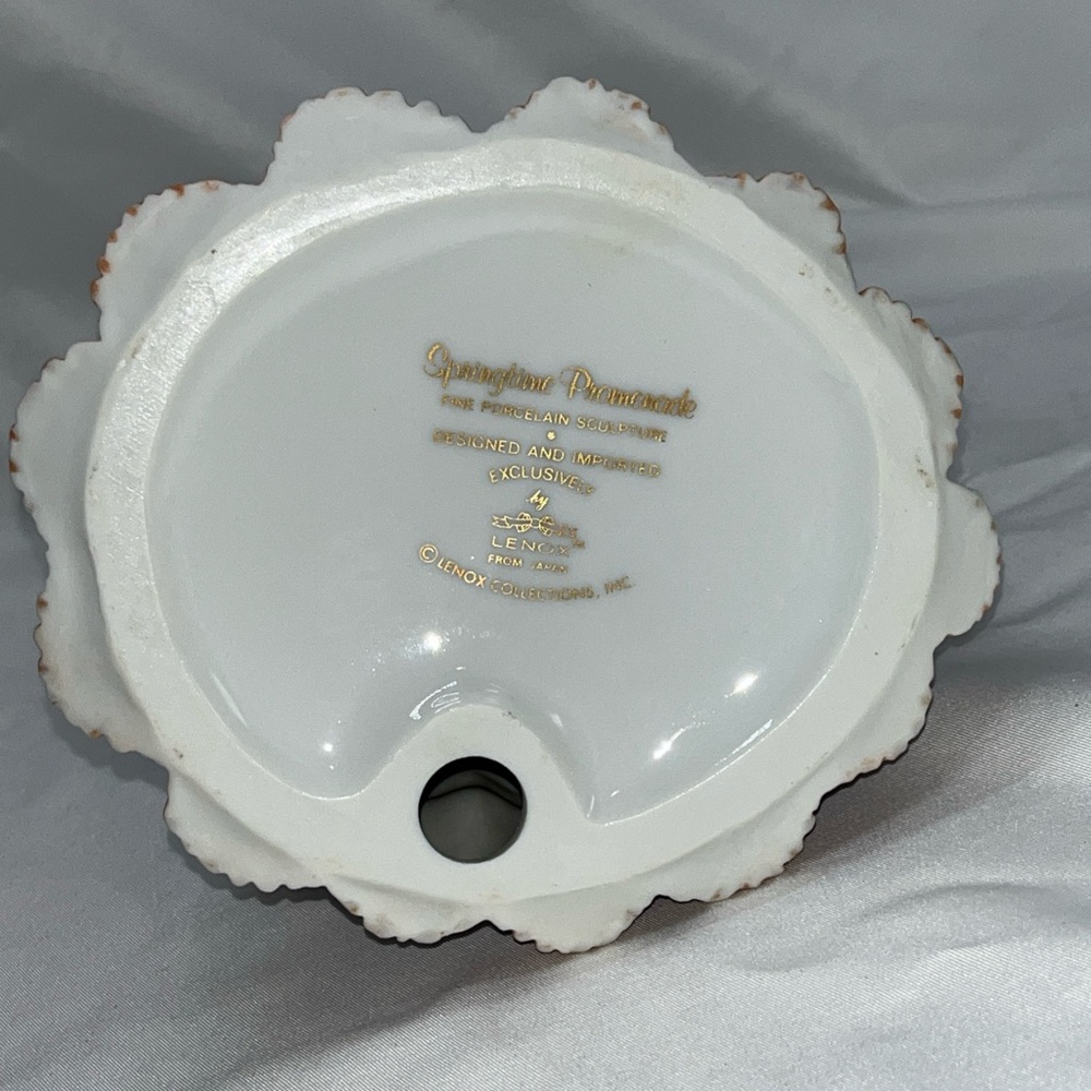 LENOX "Springtime Promenade" 9" Fine Porcelain Figurine Woman with Parasol - Picture 10 of 14
